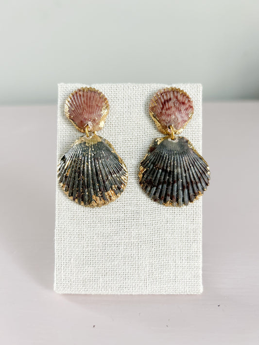 Blue and Pink Invisible String Earrings