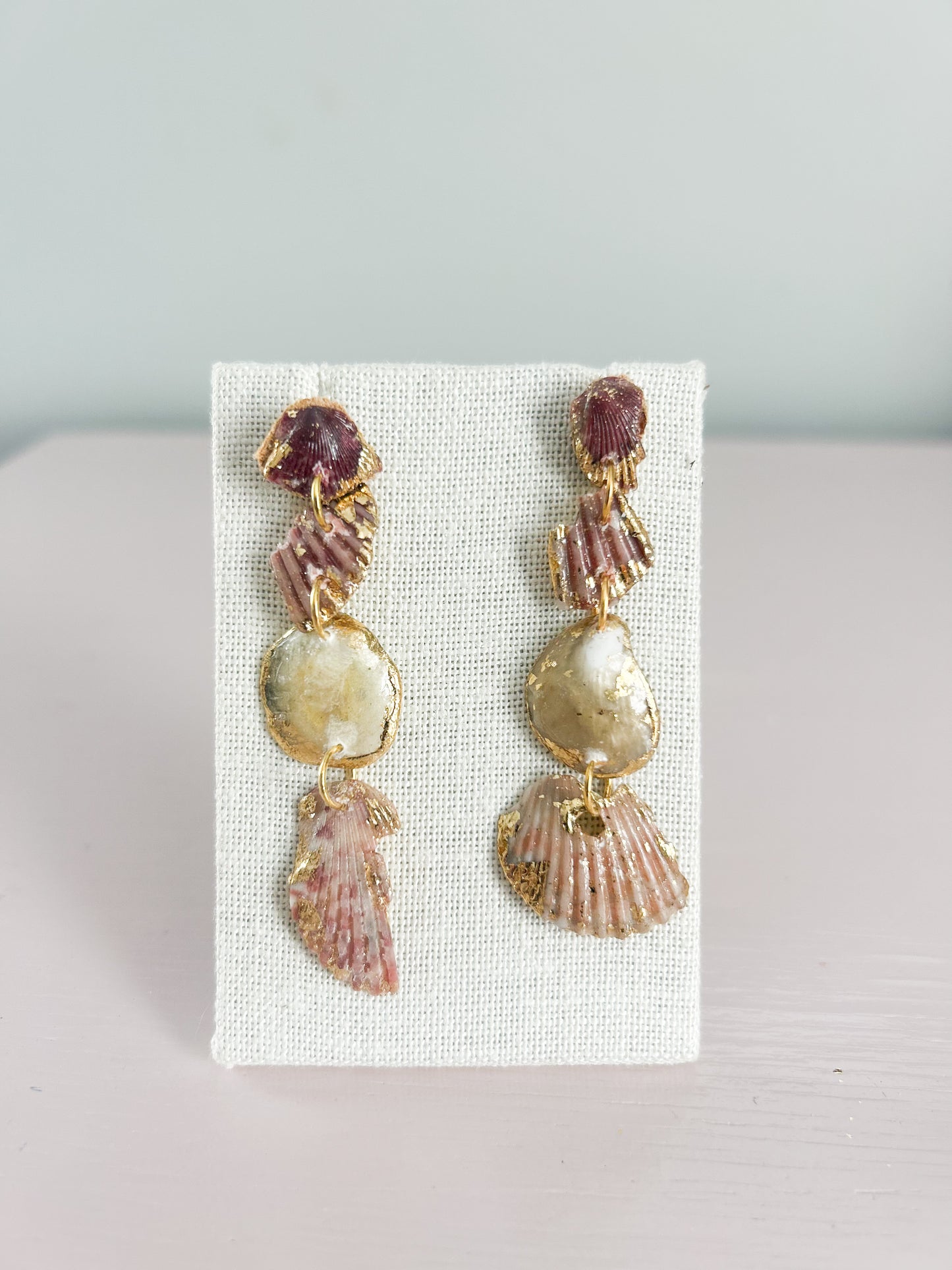 Maroon Ombré All Too Well Stud Dangles
