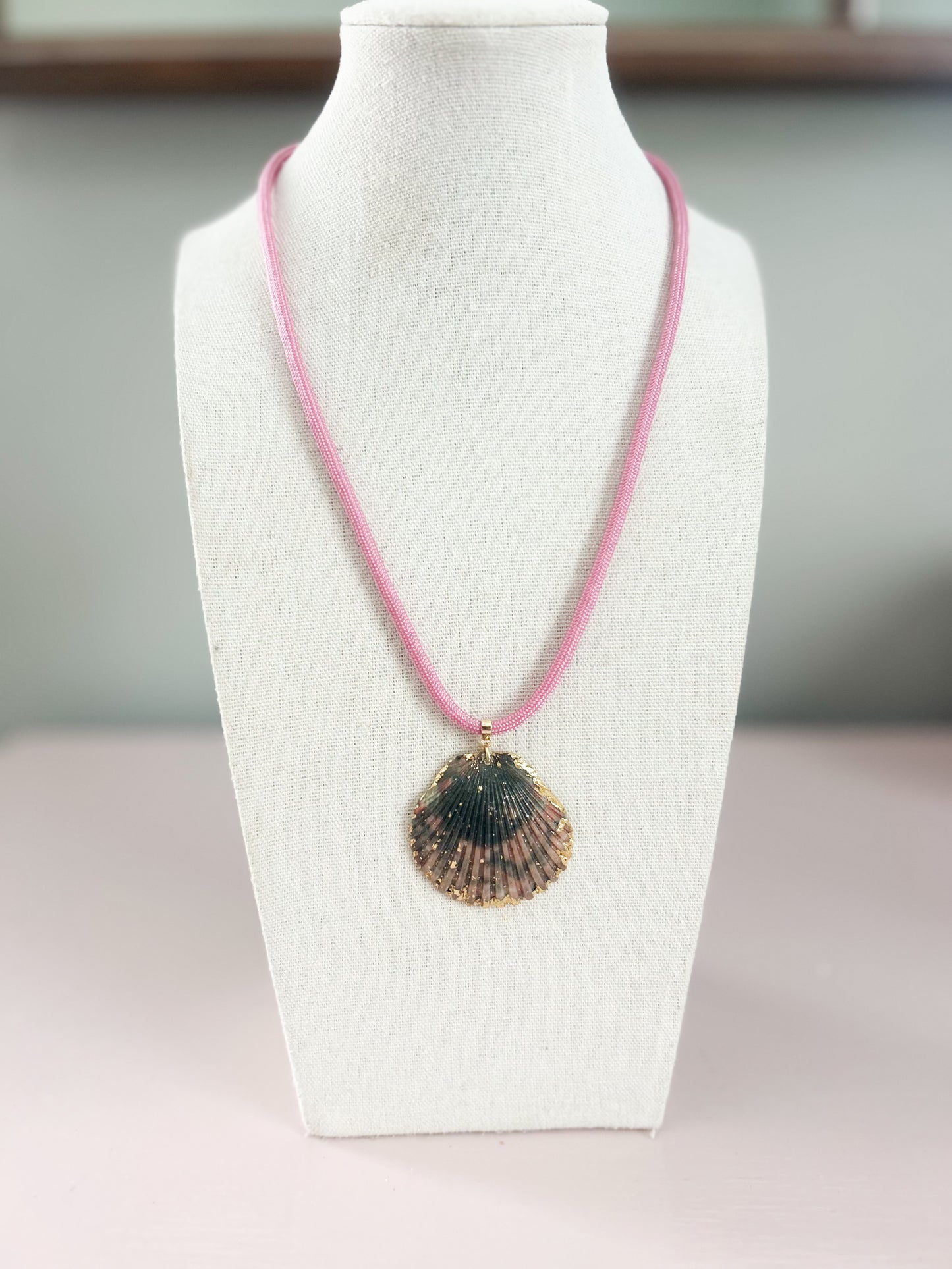 Pink and Black Fate of Ophelia Necklace