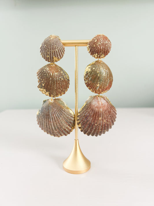 Brown Large Gorgeous Earrings