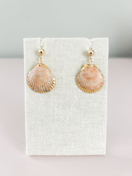 Orange and White Ball Stud Miss Americana Earrings