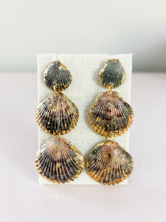 Grey and Purple Gorgeous Earrings