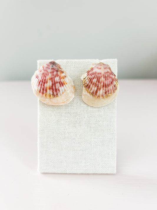 All Too Well Red and White Studs