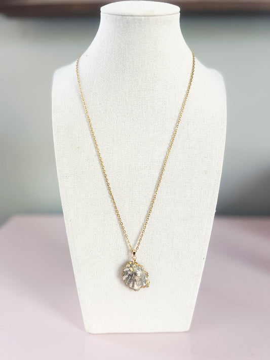 Mini Oyster Charm Necklace