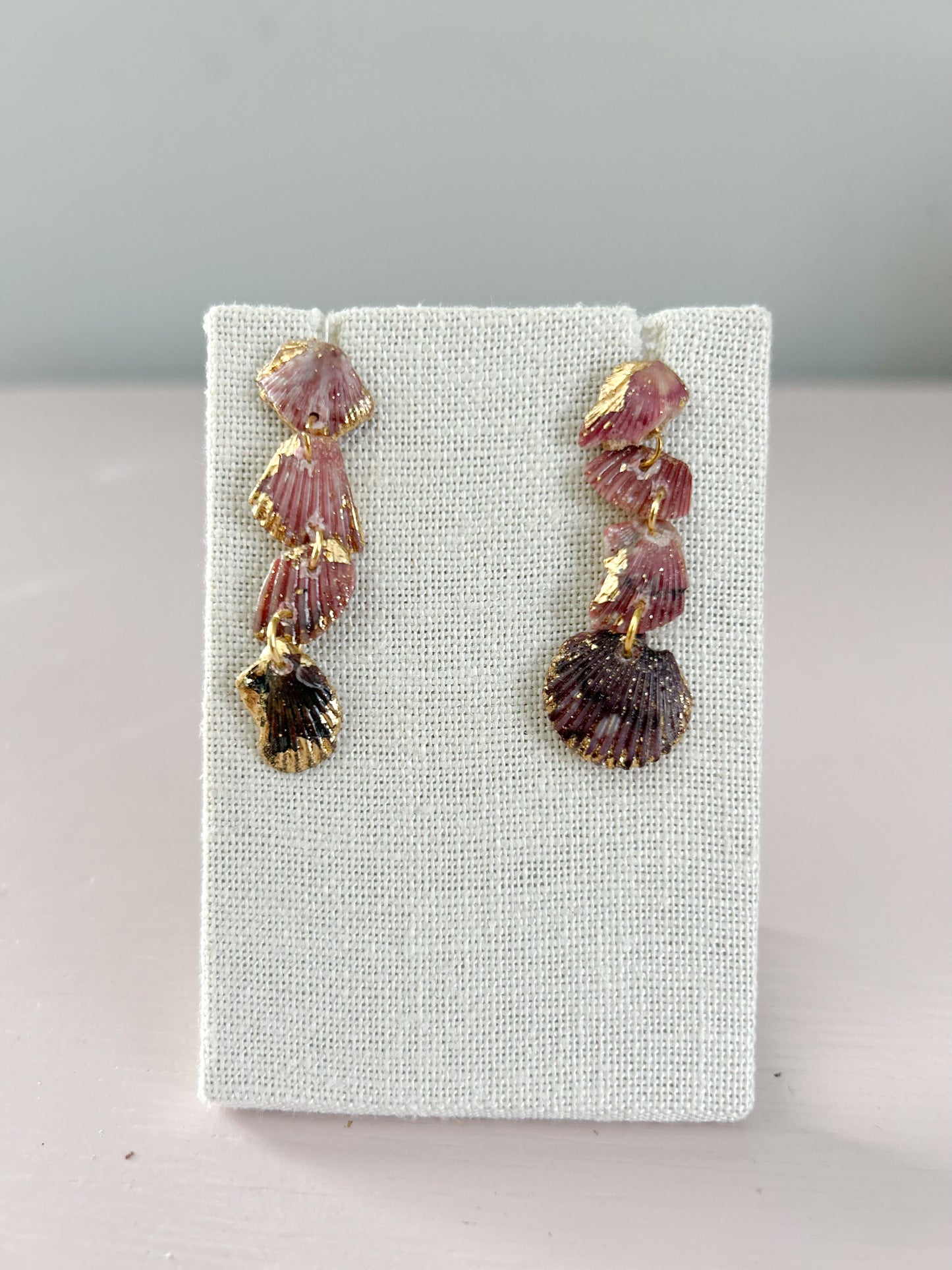 Purple and Pink Love Story Earrings