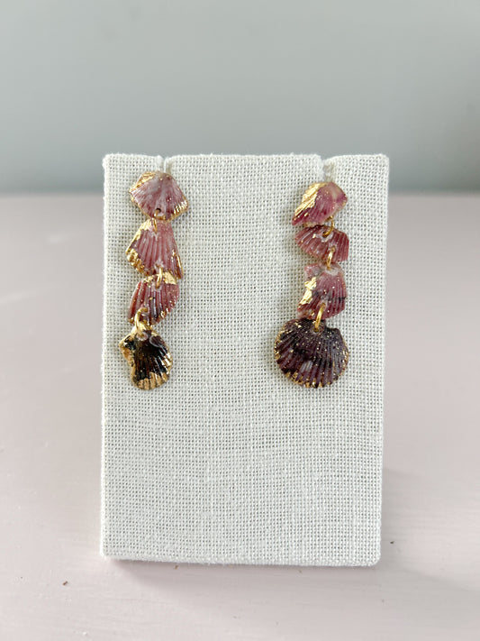 Purple and Pink Love Story Earrings