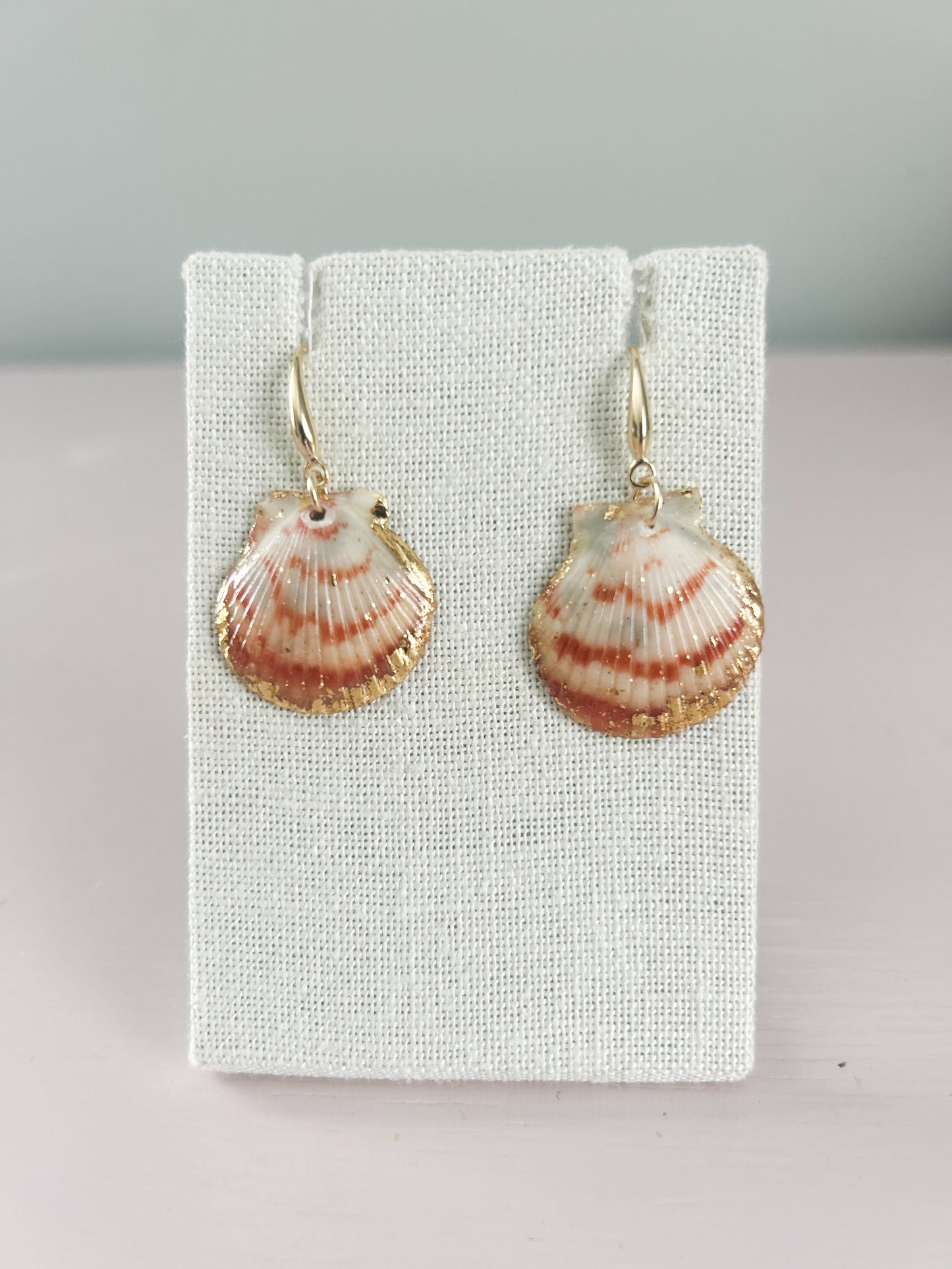 White and Orange Miss Americana Small Hook Earrings