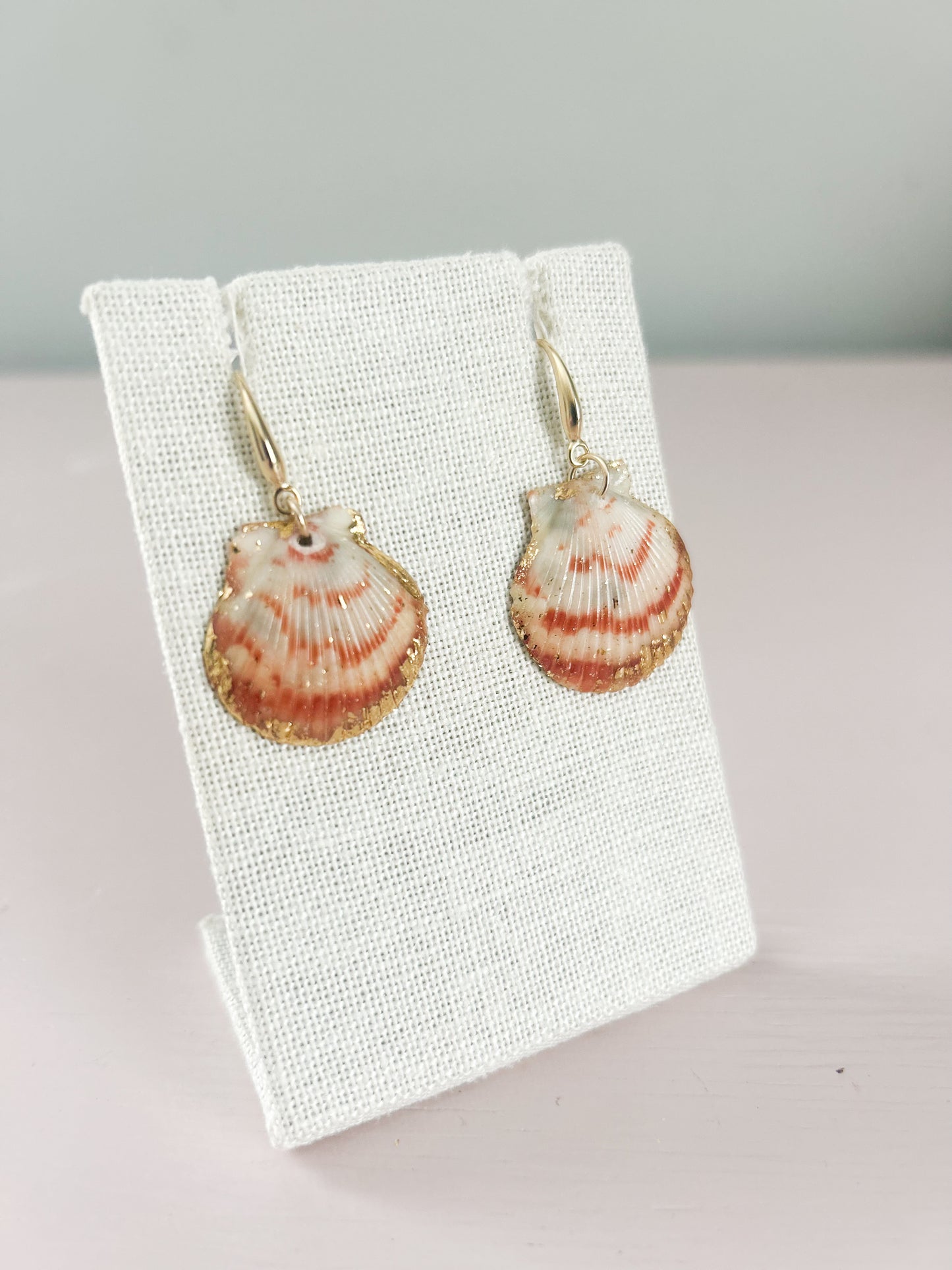 White and Orange Miss Americana Small Hook Earrings