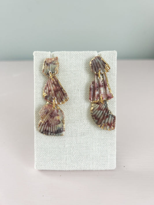 Purple and Grey Love Story Earrings