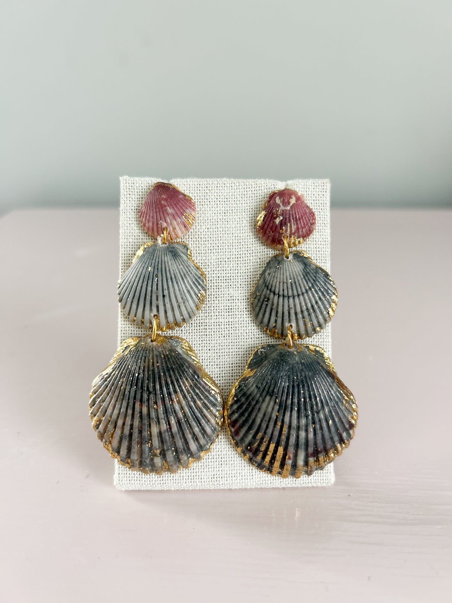 Pink and Grey Gorgeous Earrings