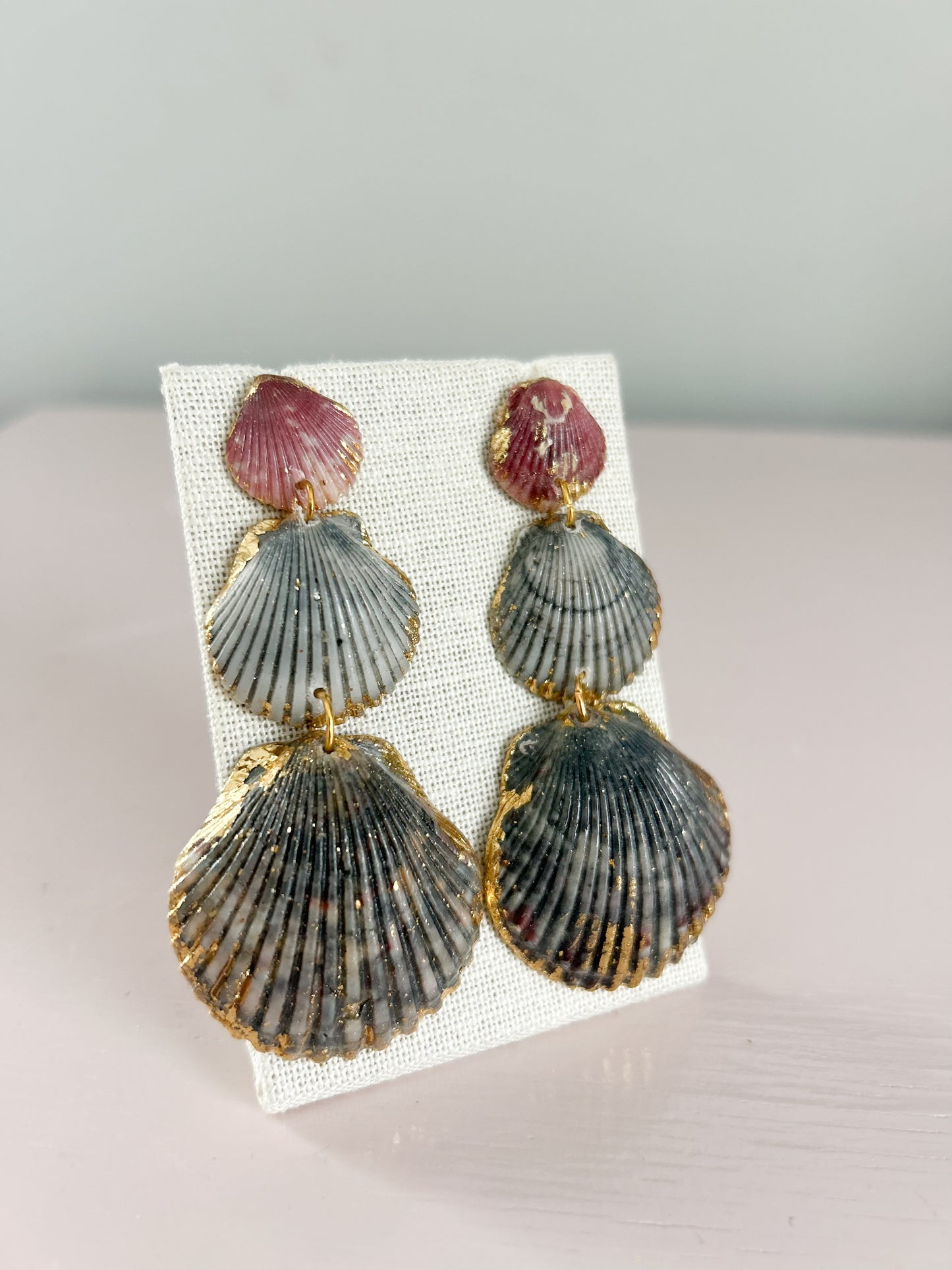 Pink and Grey Gorgeous Earrings