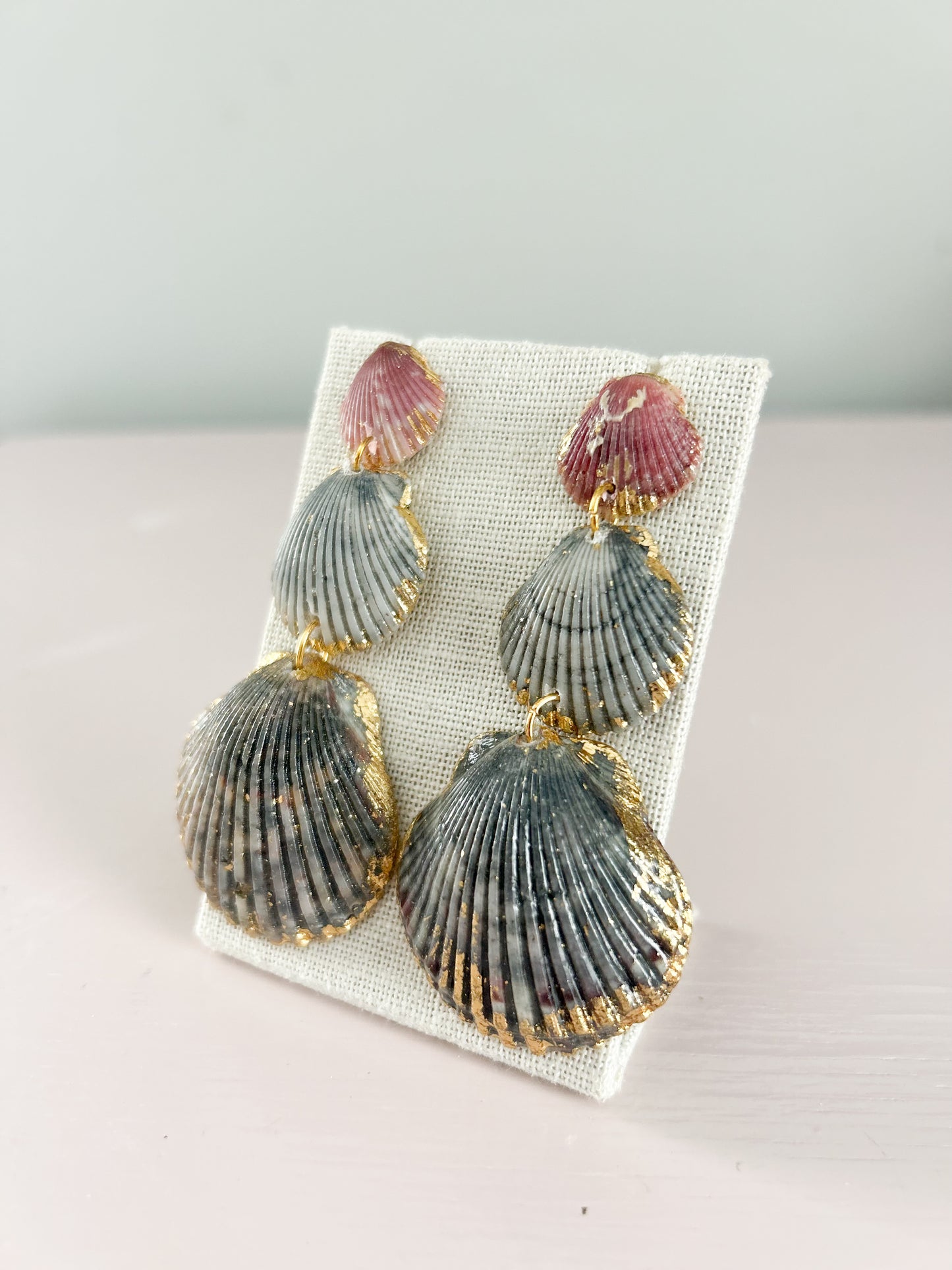 Pink and Grey Gorgeous Earrings