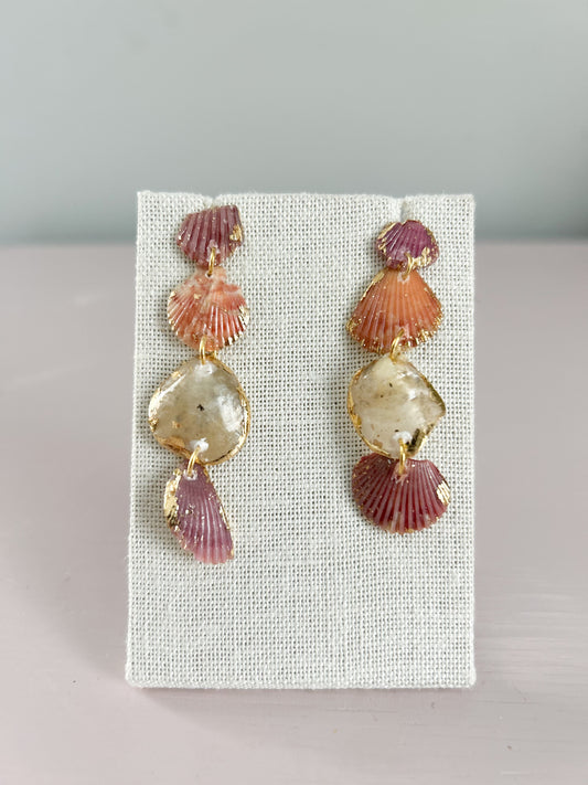 Orange and Pink All Too Well Stud Dangles