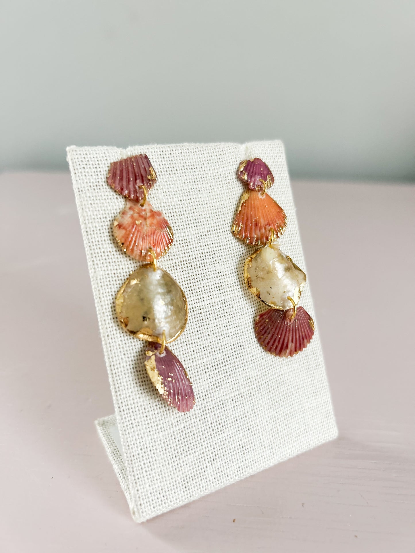 Orange and Pink All Too Well Stud Dangles
