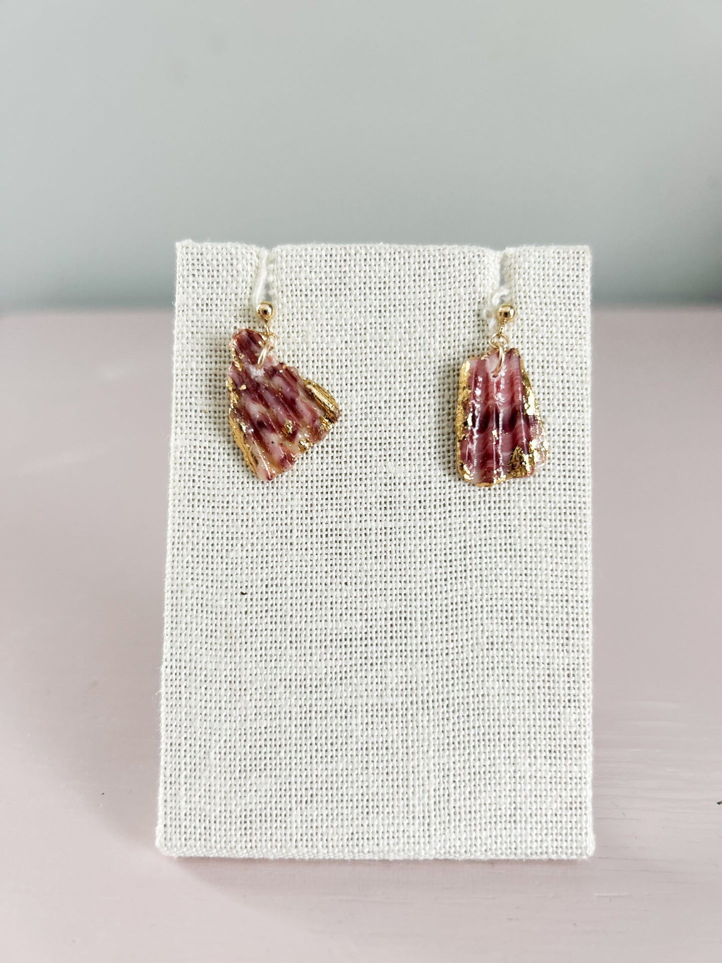 Pink Exile Ball Stud Earrings