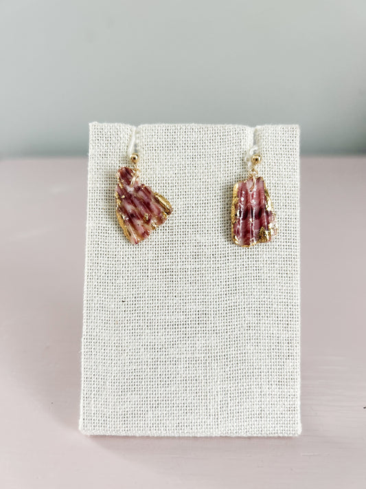 Pink Exile Ball Stud Earrings