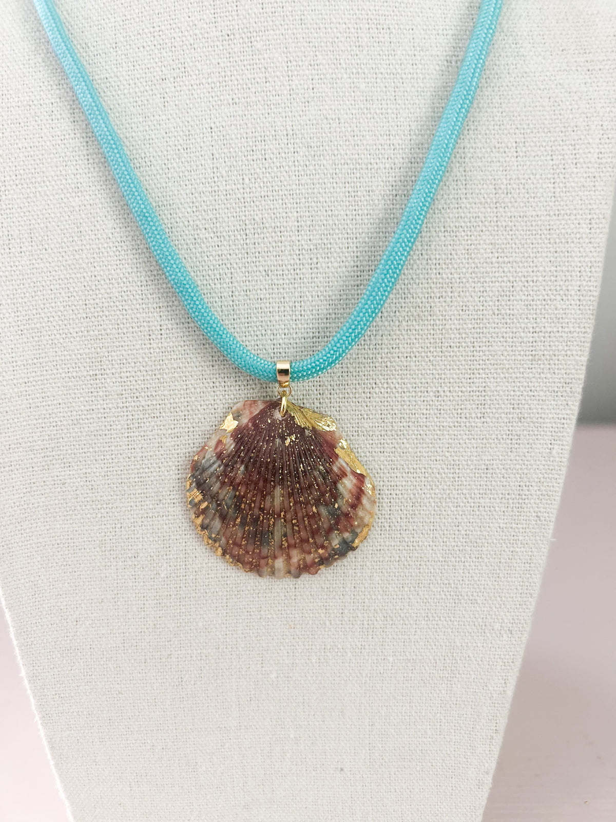 Grey Pendant Teal Cord Fate of Ophelia Necklace