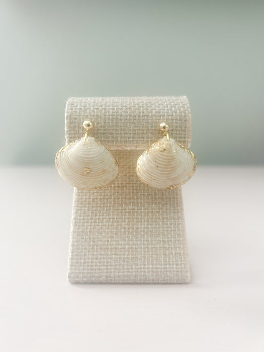 Bittersweet Clam August Dangle Studs